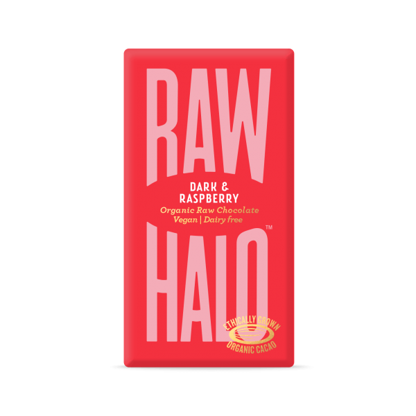 Raw Halo - Dark & Raspberry Organic Raw Chocolate 35g-2