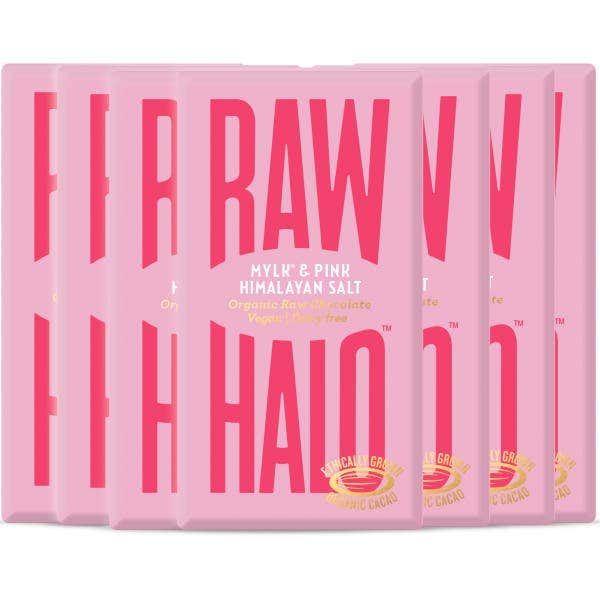 Raw Halo - Mylk & Pink Himalayan Salt Organic Raw Chocolate 35g-3