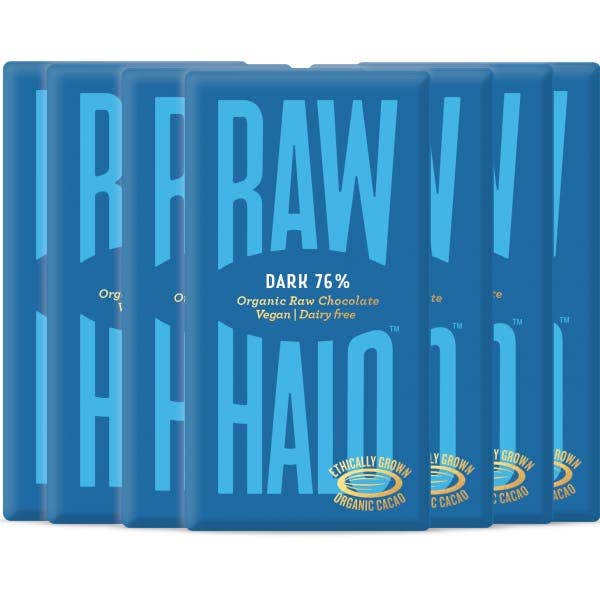 Raw Halo - Organic Dark & Salted Caramel Raw Chocolate 10 x 70g-2