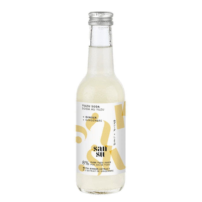 Sansu Drinks - Ginger Yuzu Soda 12 x 330ml-1