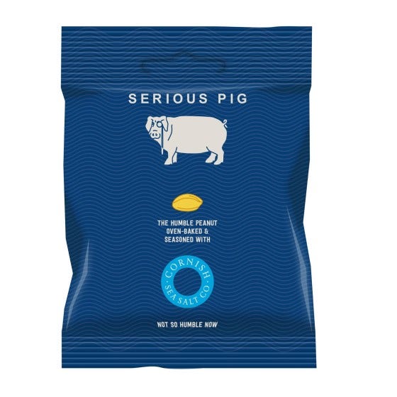 Serious Pig - Cornish Sea Salted Baked Salted Peanuts 40g-2