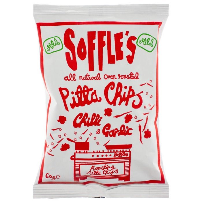 Soffle's - Mild Chilli and Garlic Pitta Chips 60g-2