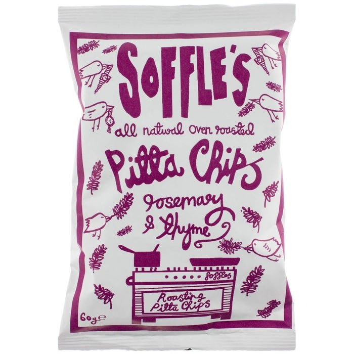 Soffle's - Rosemary and Thyme Pitta Chips 60g-3