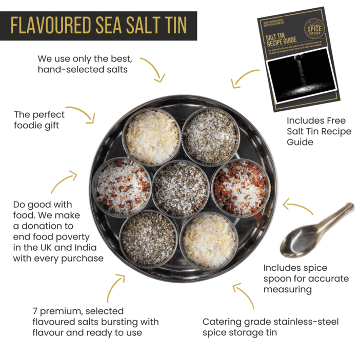Spice Kitchen - 7 Flavoured Sea Salts Collection with Storage Tin-3