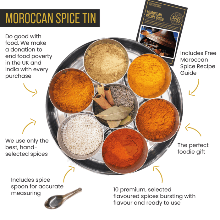 Spice Kitchen - Moroccan Spice Tin with 10 Spices-4