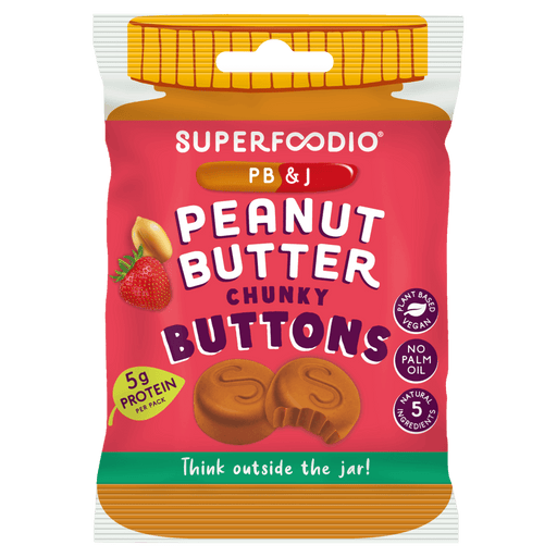 Superfoodio - Peanut Butter & Jam Buttons 15 x 20g-1