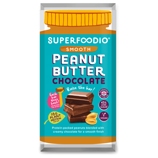 Superfoodio - Smooth Peanut Butter Chocolate Bar 20 x 90g-1