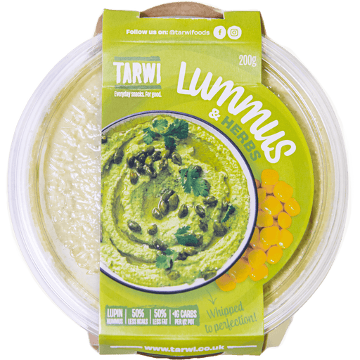 Tarwi - Lummus & Herbs Lupin Bean Hummus 6 x 200g-1