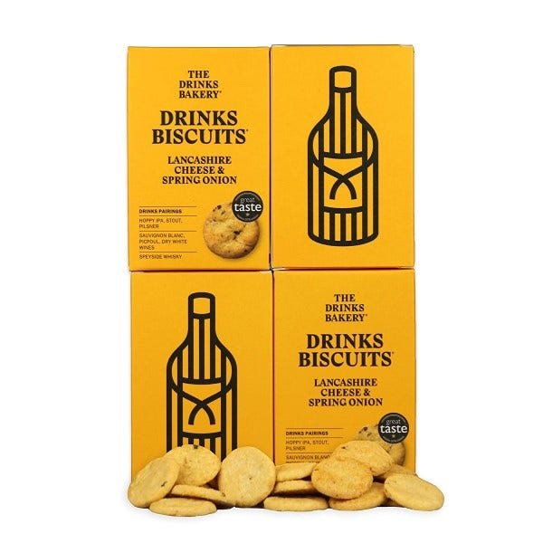 The Drinks Bakery - Lancashire Cheese & Spring Onion Biscuits 110g-5