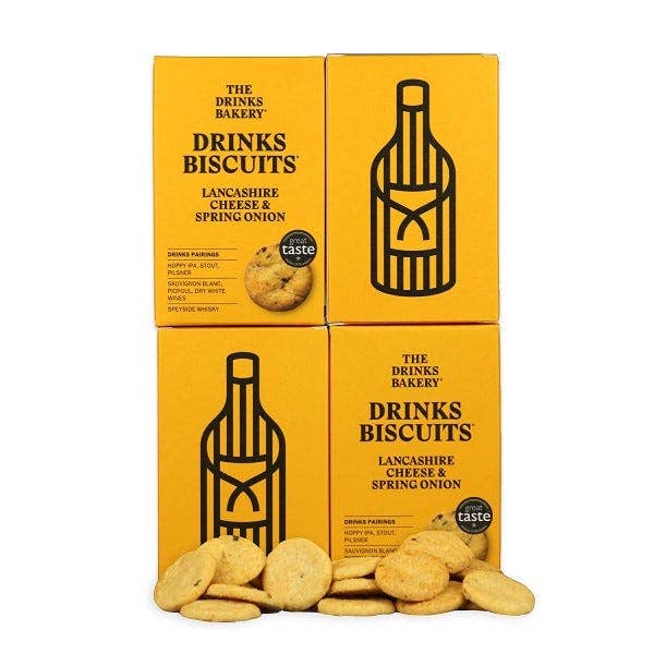 The Drinks Bakery - Lancashire Cheese & Spring Onion Biscuits 110g-6