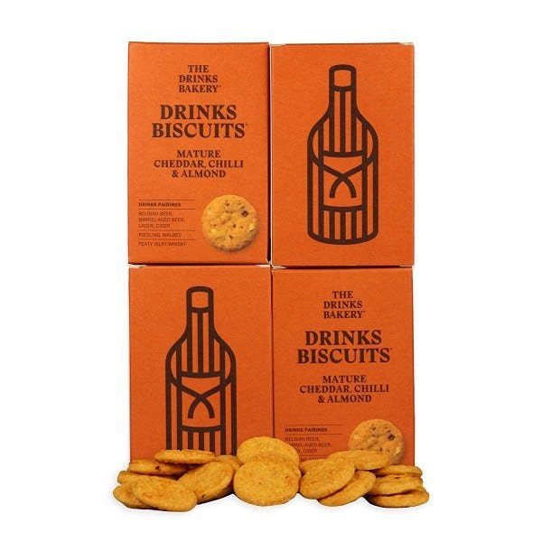 The Drinks Bakery - Mature Cheddar, Chilli & Almond Biscuits 110g-5