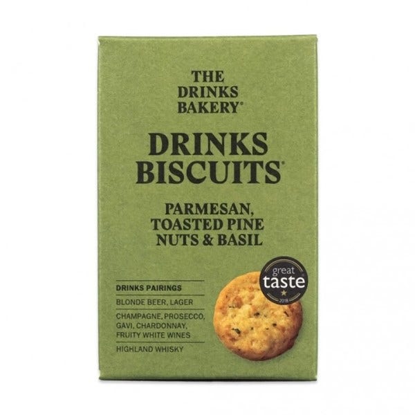 The Drinks Bakery - Parmesan, Toasted Pine Nuts & Basil Biscuits 110g-2