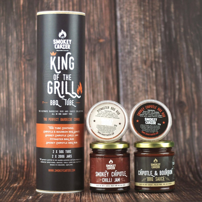 The Smokey Carter - King of the Grill BBQ Rub and Sauce Gift Tube-1