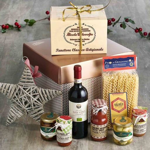 Veggie Christmas Lunch with Organic Red Wine - Vorrei Italian Hampers-1