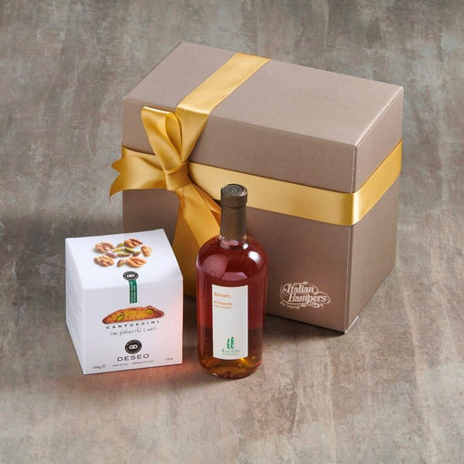 Vin Santo Sweet Wine and Cantuccini Biscuits Hamper - Vorrei Italian Hampers-1