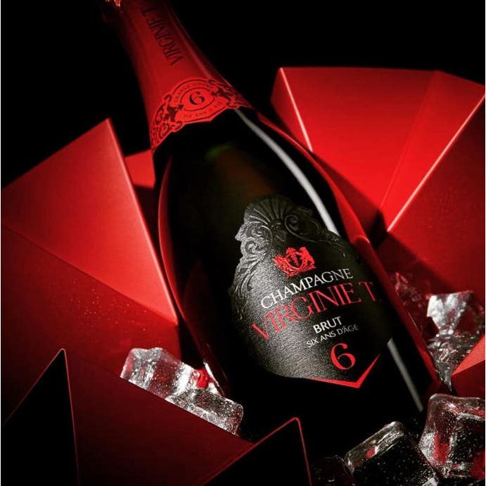 Virginie T - Grand Cuvee Champagne 75cl with Ice Bucket Gift Box-4