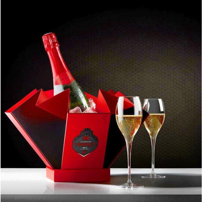 Virginie T - Grand Cuvee Champagne 75cl with Ice Bucket Gift Box-3