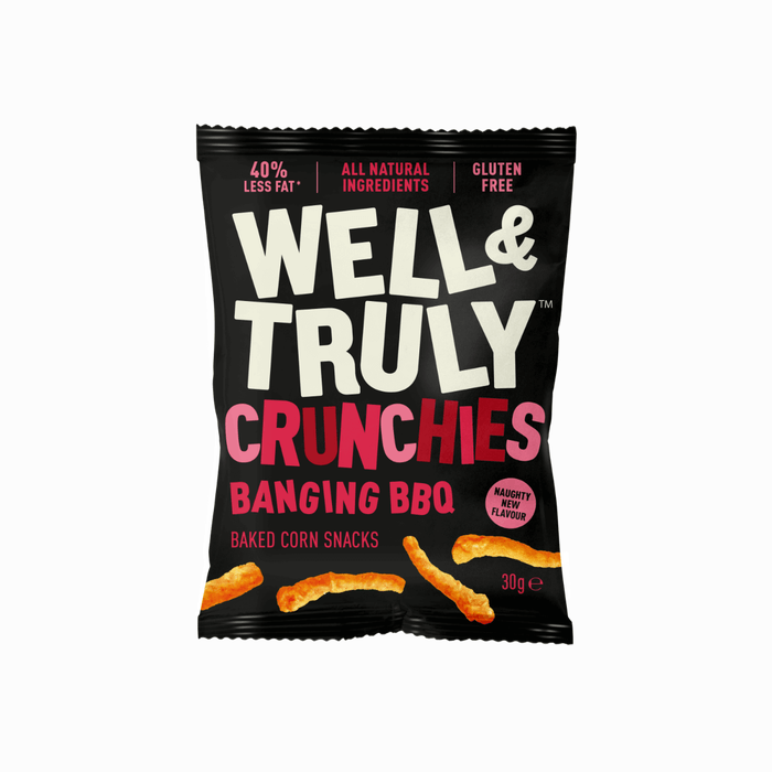 Well&Truly - Banging BBQ Crunchies Baked Corn Snacks Bag 30g-3