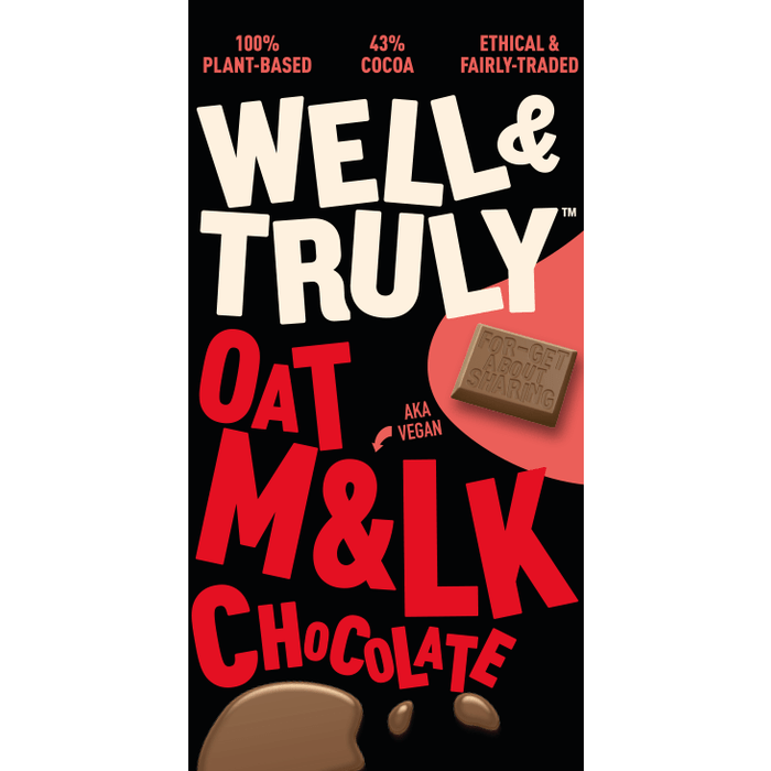 Well&Truly - Oat M&Lk Chocolate Bar 90g-3