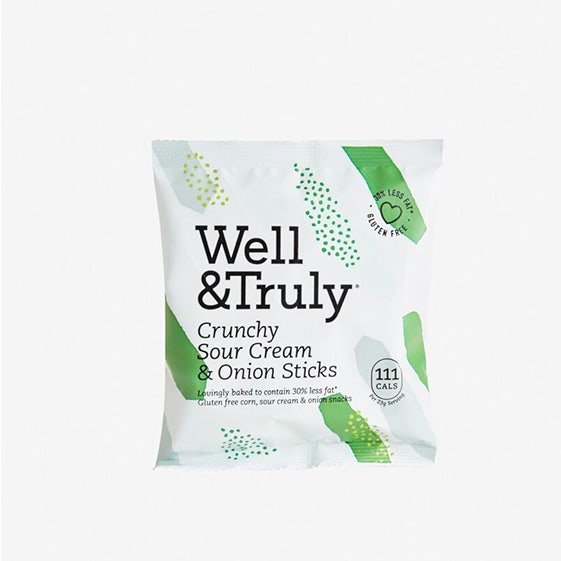 Well&Truly - Sour Cream and Onion Sticks 100g-3