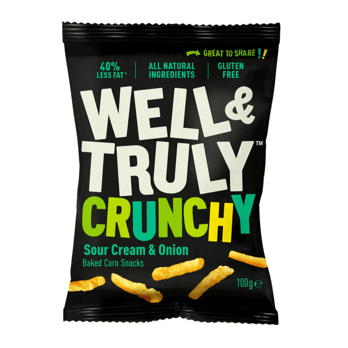 Well&Truly - Sour Cream and Onion Sticks 100g-2